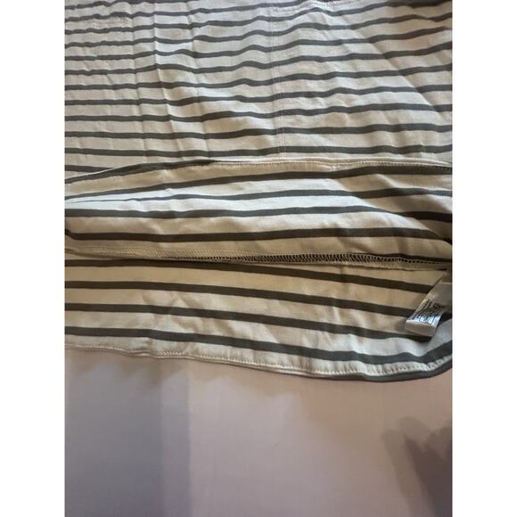 Free People Charlie Mini Dress Striped Seaweed Khaki Oversized Size Small NWT - Picture 7 of 15